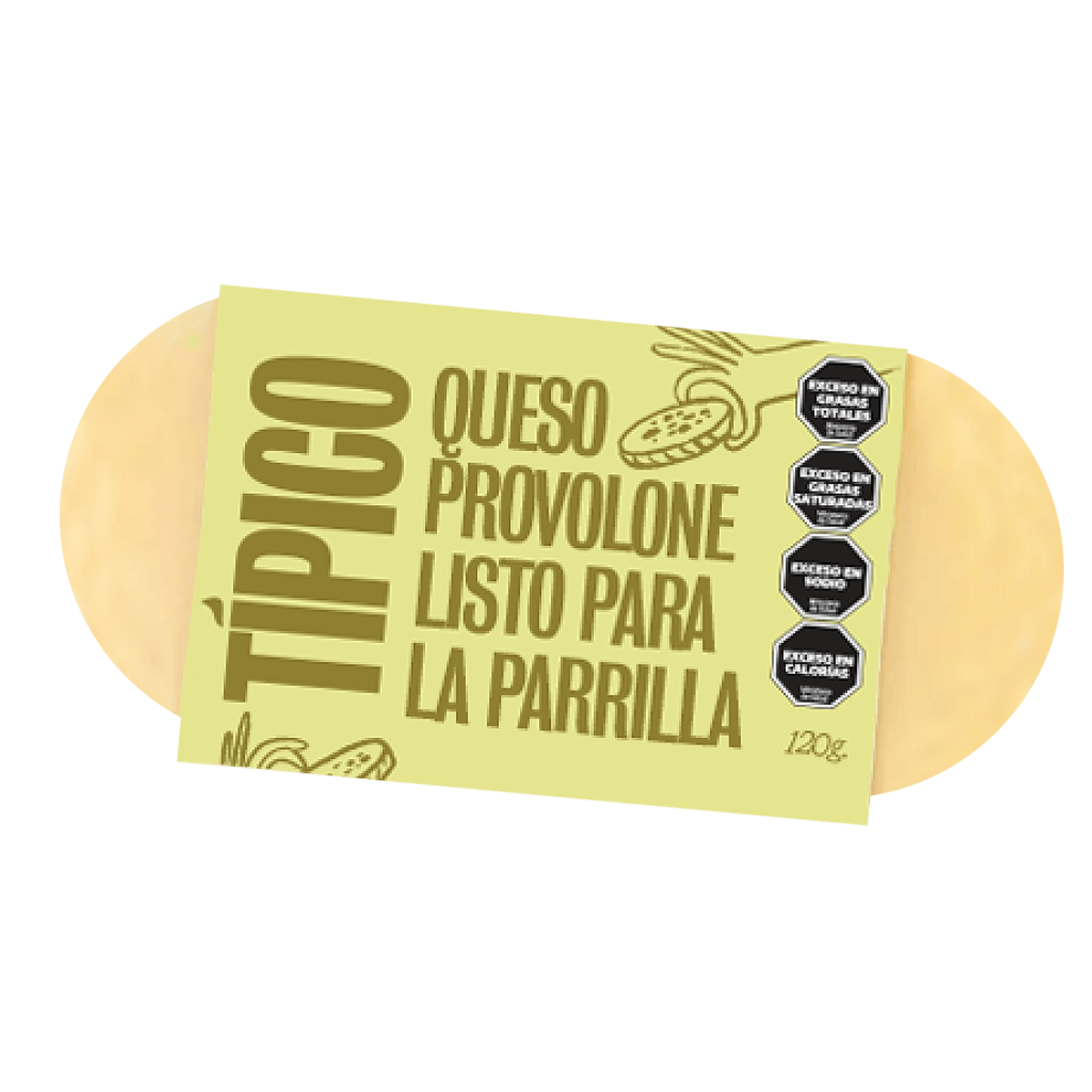 Típico Queso Provolone Listo para la Parrilla